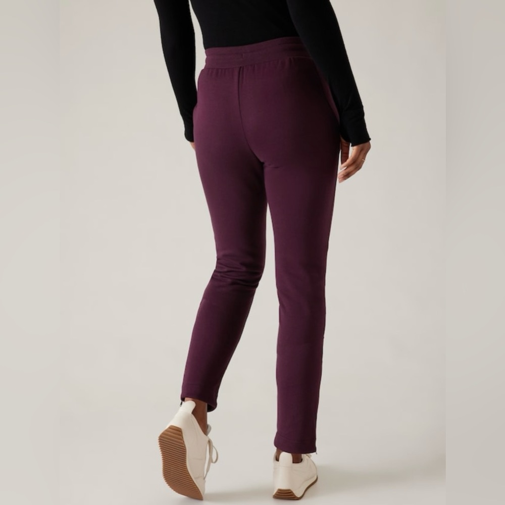 Athleta Burgundy Cozy Karma Pants - Picture 3 of 7